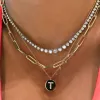Initial Disk Necklace sold by Meira T