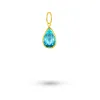 Yellow Gold Blue Topaz Charm sold by Meira T