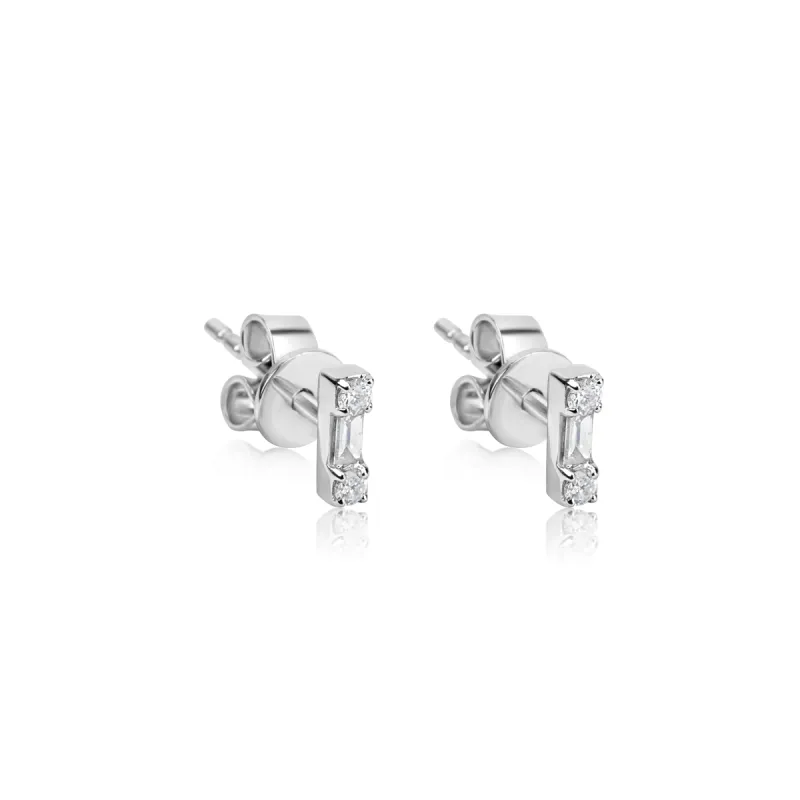 Diamond Bar Studs sold by Meira T