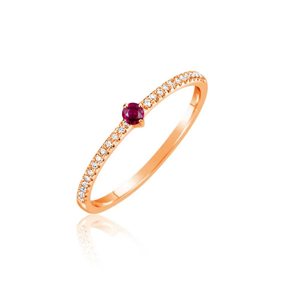 Pink Sapphire and Diamond Ring sold by Meira T