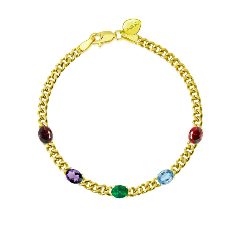 The Birthstone Collection | 5 stone bracelet sold by Meira T