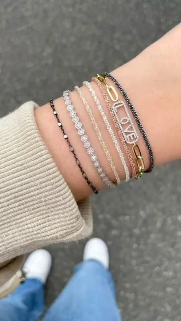 Sterling Silver Cluster Layering Bracelet sold by Meira T product image thumbnail 2