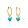 Sisterly Style Yellow Gold Heart Huggies | Online Exclusive sold by Meira T
