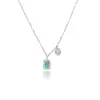 White Gold Opal Necklace sold by Meira T