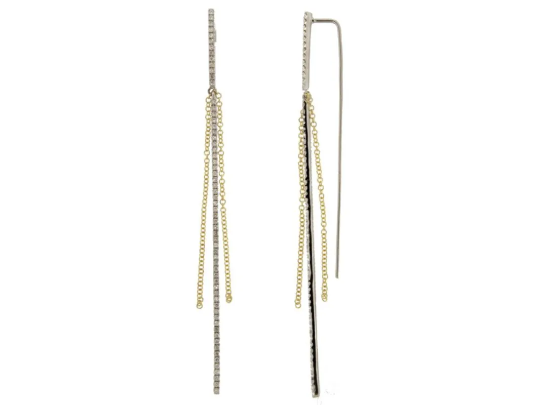 Fringe Diamond Earrings sold by Meira T