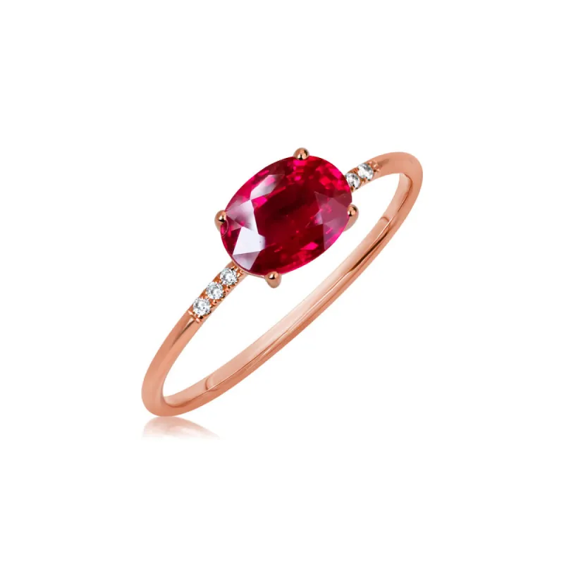 Ruby and Diamond Ring sold by Meira T
