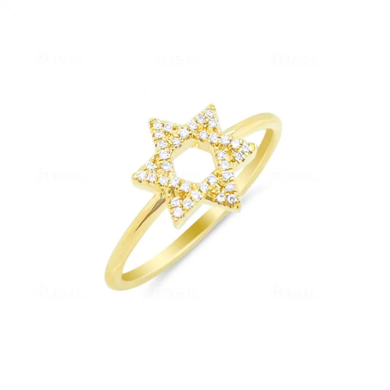 Diamond Star of David Ring sold by Meira T