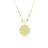 Scattered Diamond Coin and Charm Necklace sold by Meira T