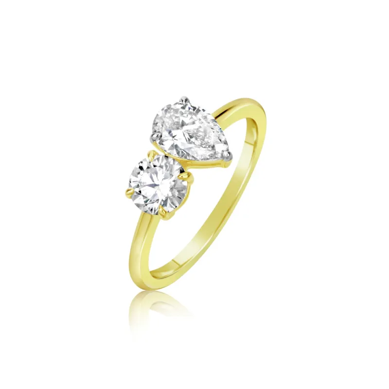 Double Shaped Diamond Ring sold by Meira T