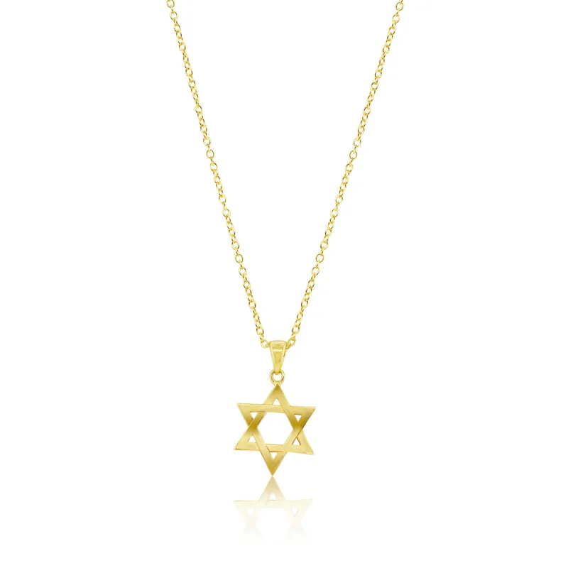 Dainty Gold Plated Jewish Star of David Necklace sold by Meira T