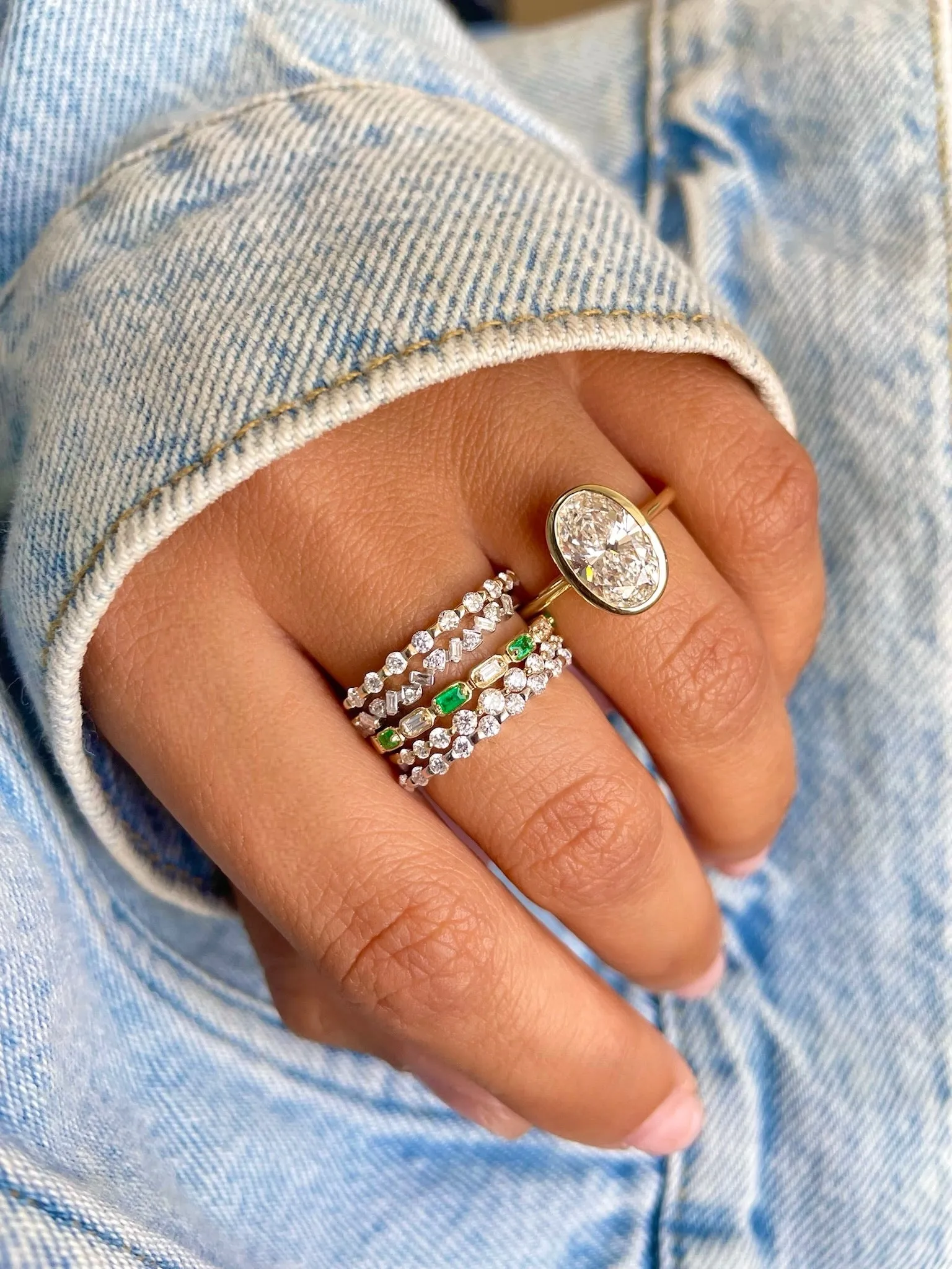 Yellow Gold Dainty Diamond Ring sold by Meira T product image thumbnail 2