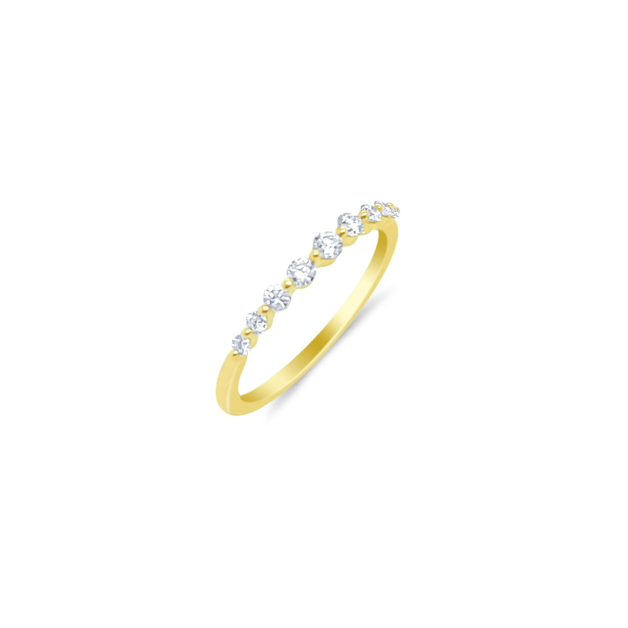 Yellow Gold Dainty Diamond Ring sold by Meira T