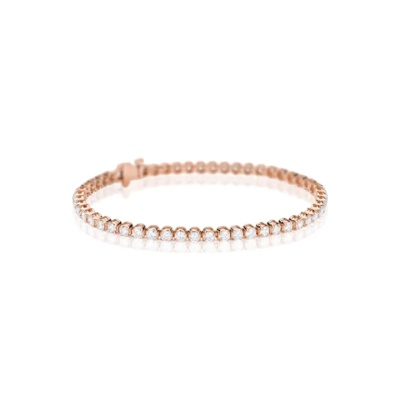 Rose Gold Tennis Bracelet sold by Meira T