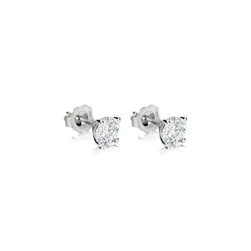 White Gold Lab Grown 1.44 Carat Diamond Studs sold by Meira T