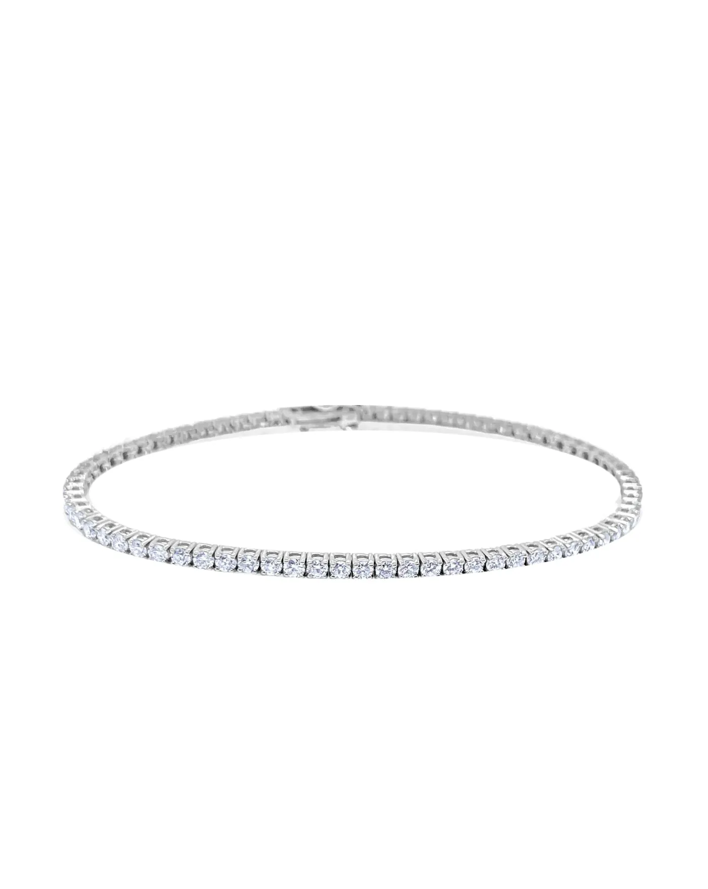 Lab Grown Tennis Bracelet | 3cts round cut sold by Meira T