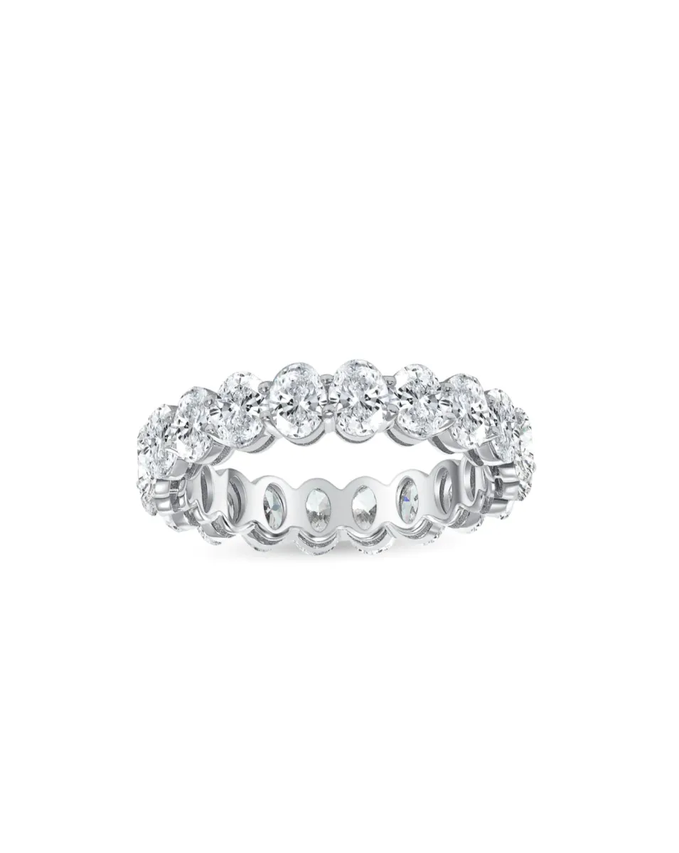 Eternity Band Ring | Oval Cut 2ct LAB Diamond sold by Meira T