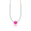 Pink Sapphire and Diamond Necklace sold by Meira T