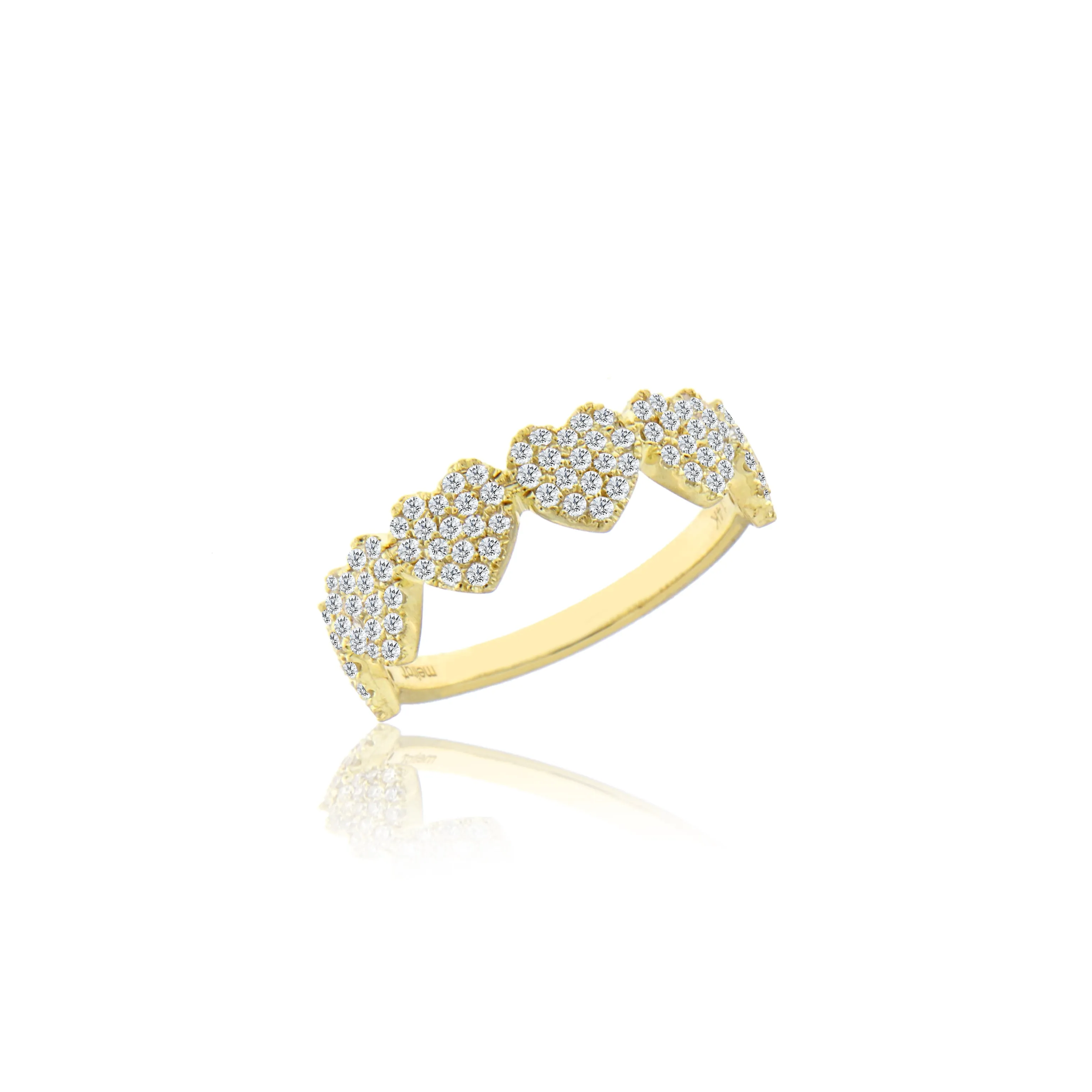Diamond Heart Eternity Band sold by Meira T