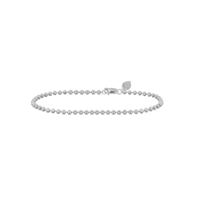 14kt White Gold Spot Chain Anklet sold by Meira T