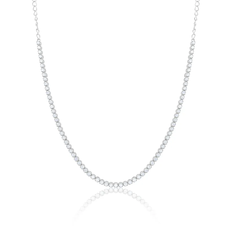 White Gold 1.00 Carat Diamond Tennis Necklace sold by Meira T