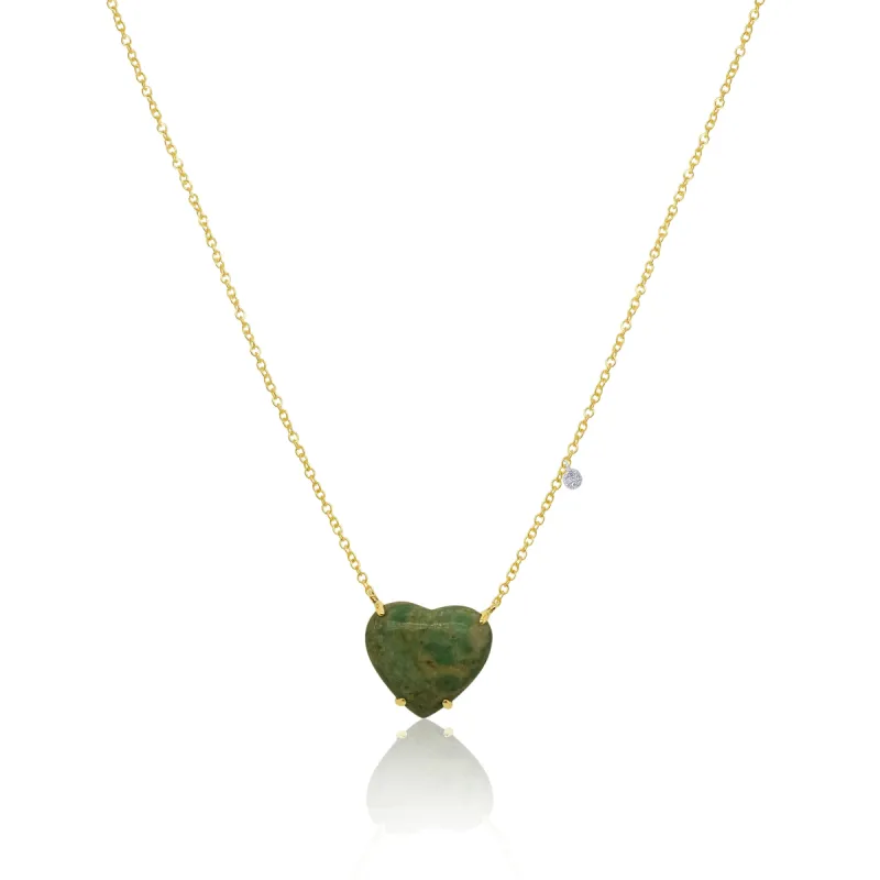 Yellow Gold Ruby Mica Necklace sold by Meira T