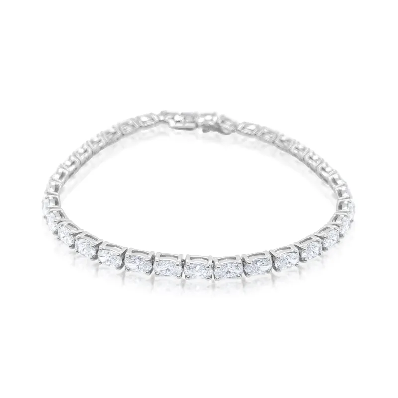 Lab Grown Tennis Bracelet | 6.5 Carat  Oval Cut sold by Meira T