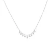White Gold Necklace with Diamond Charms sold by Meira T