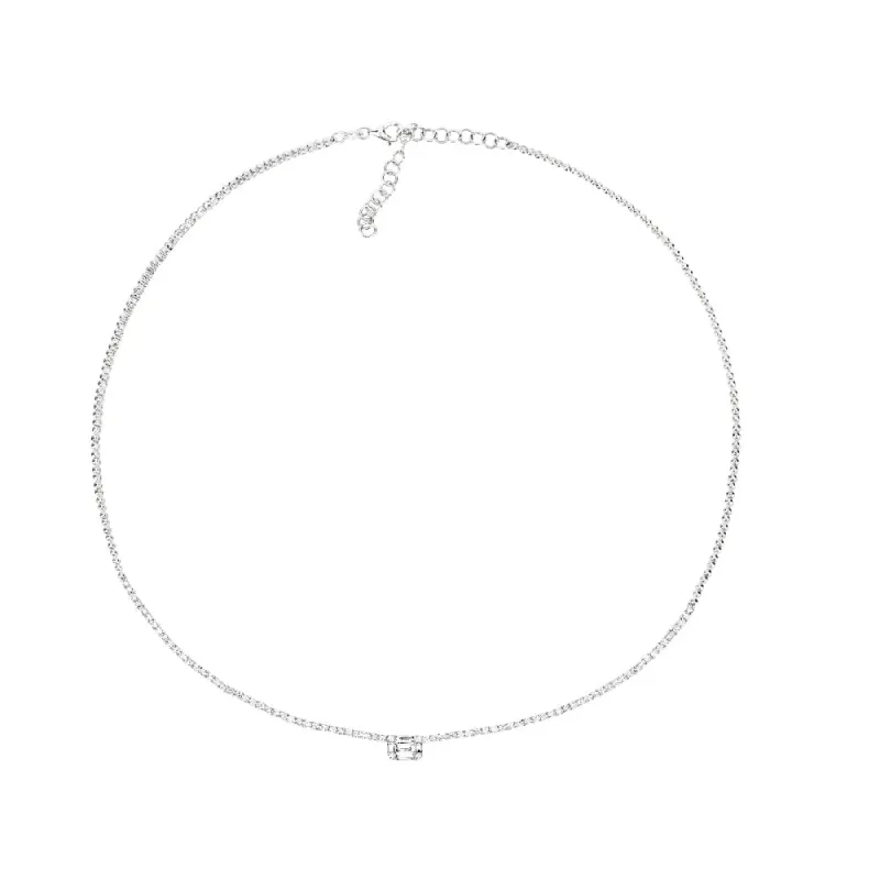 Pre-Order | Emerald Illusion Tennis Necklace sold by Meira T