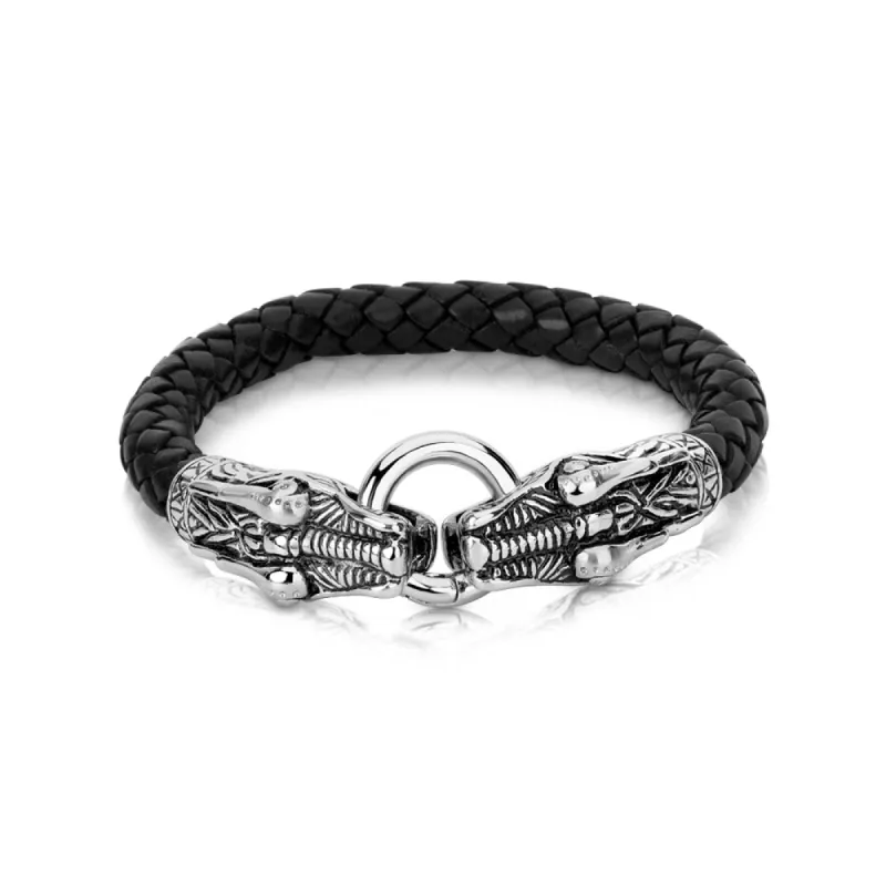 Crocodile Stainless Steel Bracelet sold by Meira T