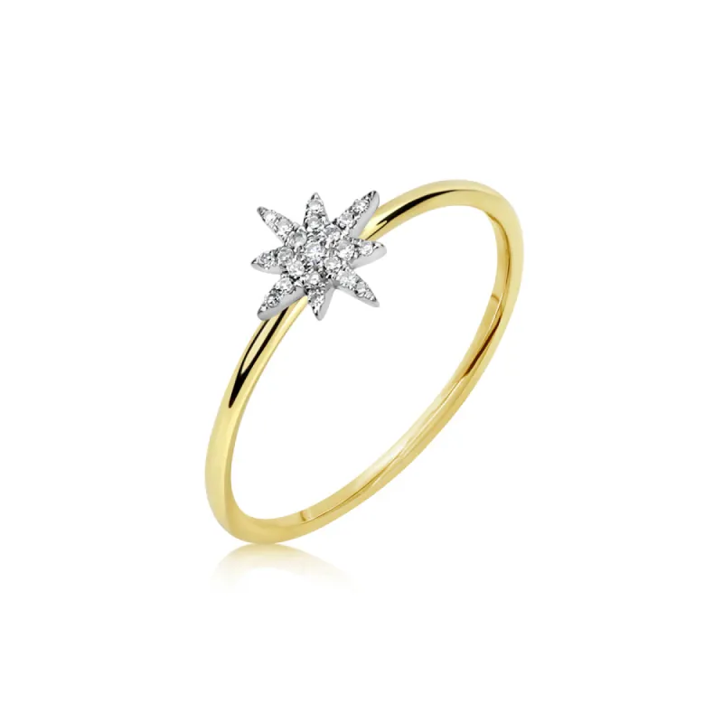 Diamond Starburst Ring sold by Meira T