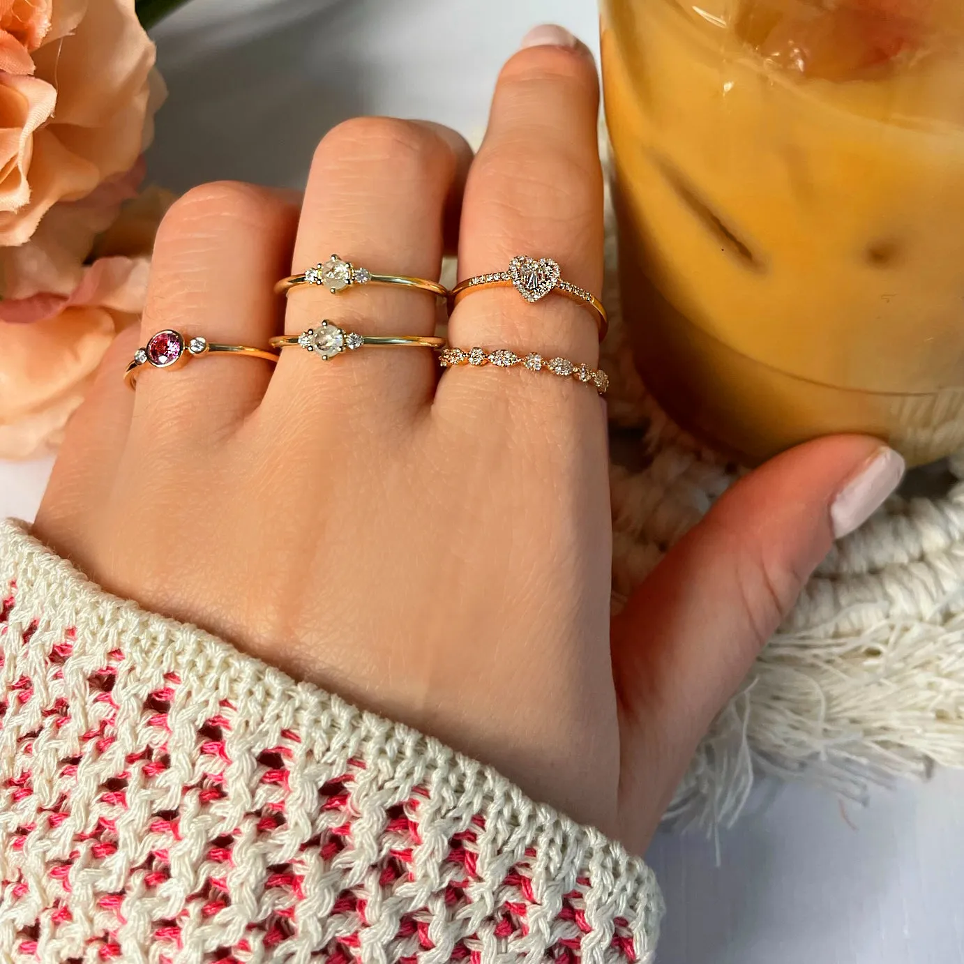 Black Rhodium Rough Diamond Ring (Online Exclusive) sold by Meira T product image thumbnail 4