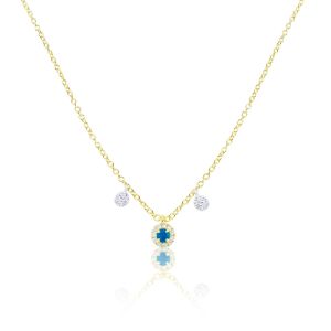 Dainty Yellow Gold Opal Necklace sold by Meira T