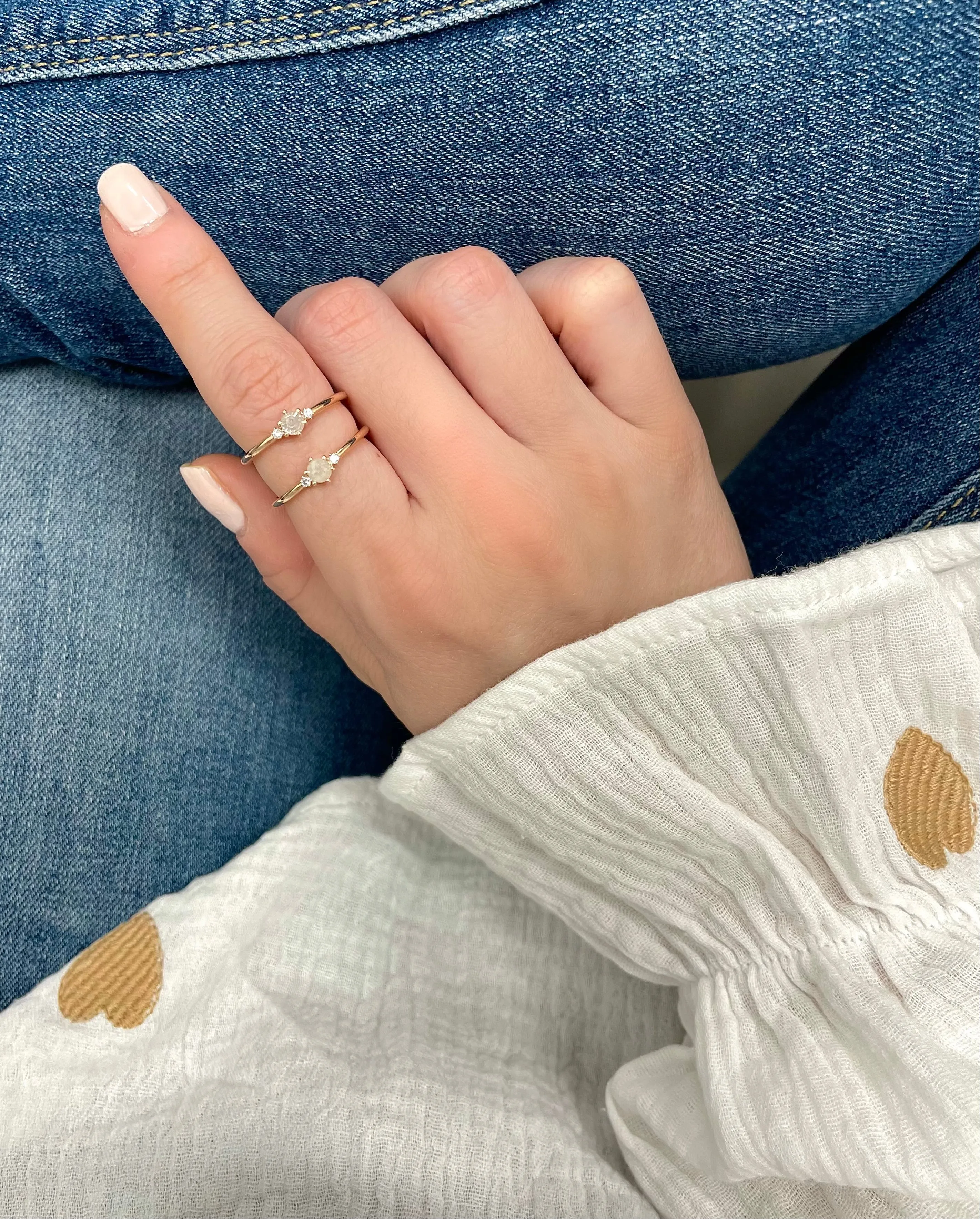 Black Rhodium Rough Diamond Ring (Online Exclusive) sold by Meira T product image thumbnail 3