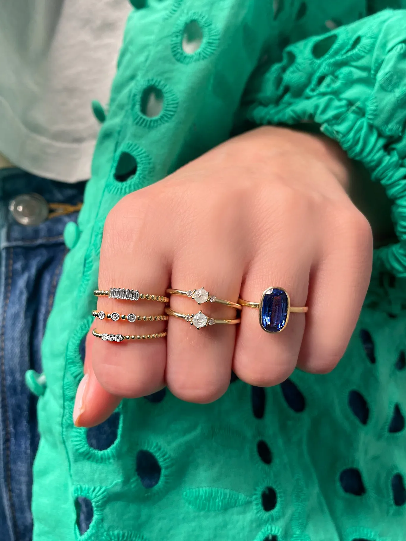 Black Rhodium Rough Diamond Ring (Online Exclusive) sold by Meira T product image thumbnail 2