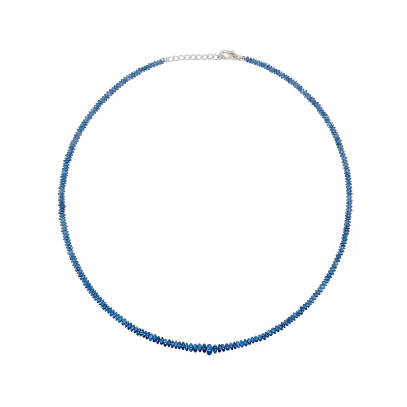 Harlequin Glass Filled Sapphire Bead Necklace sold by Meira T