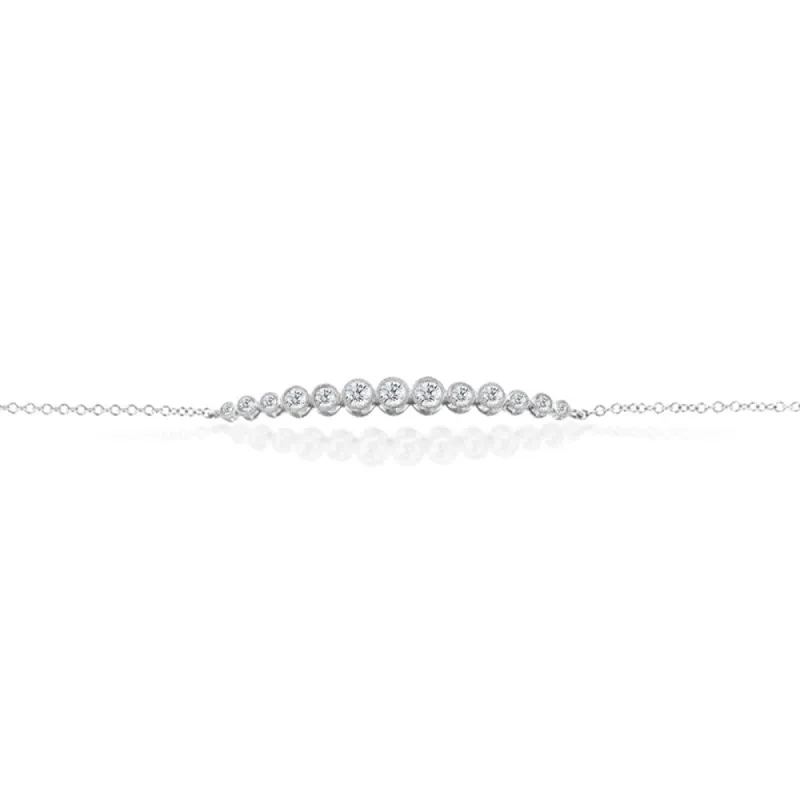 Meira T White Diamond Bar Bracelet sold by Meira T