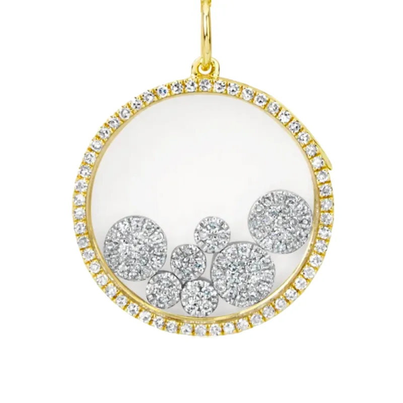 14kt Yellow Gold Diamond Disc Shaker sold by Meira T