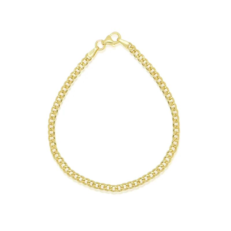 14kt Yellow Gold Cuban Link Bracelet 7 inches sold by Meira T