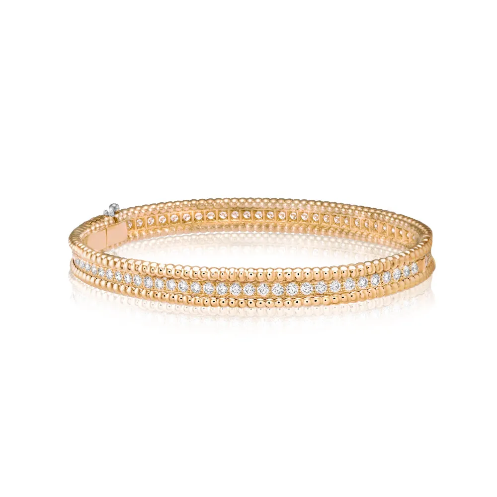 Rose Gold and Diamonds Bangle sold by Meira T