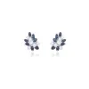 White Gold Diamond and Sapphire Antique Earrings sold by Meira T