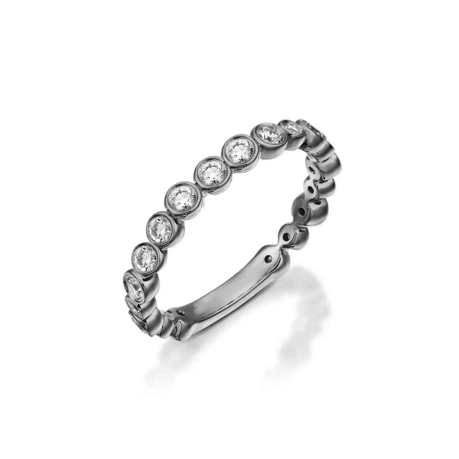 Bezel Set Black Rhodium Eternity Band sold by Meira T