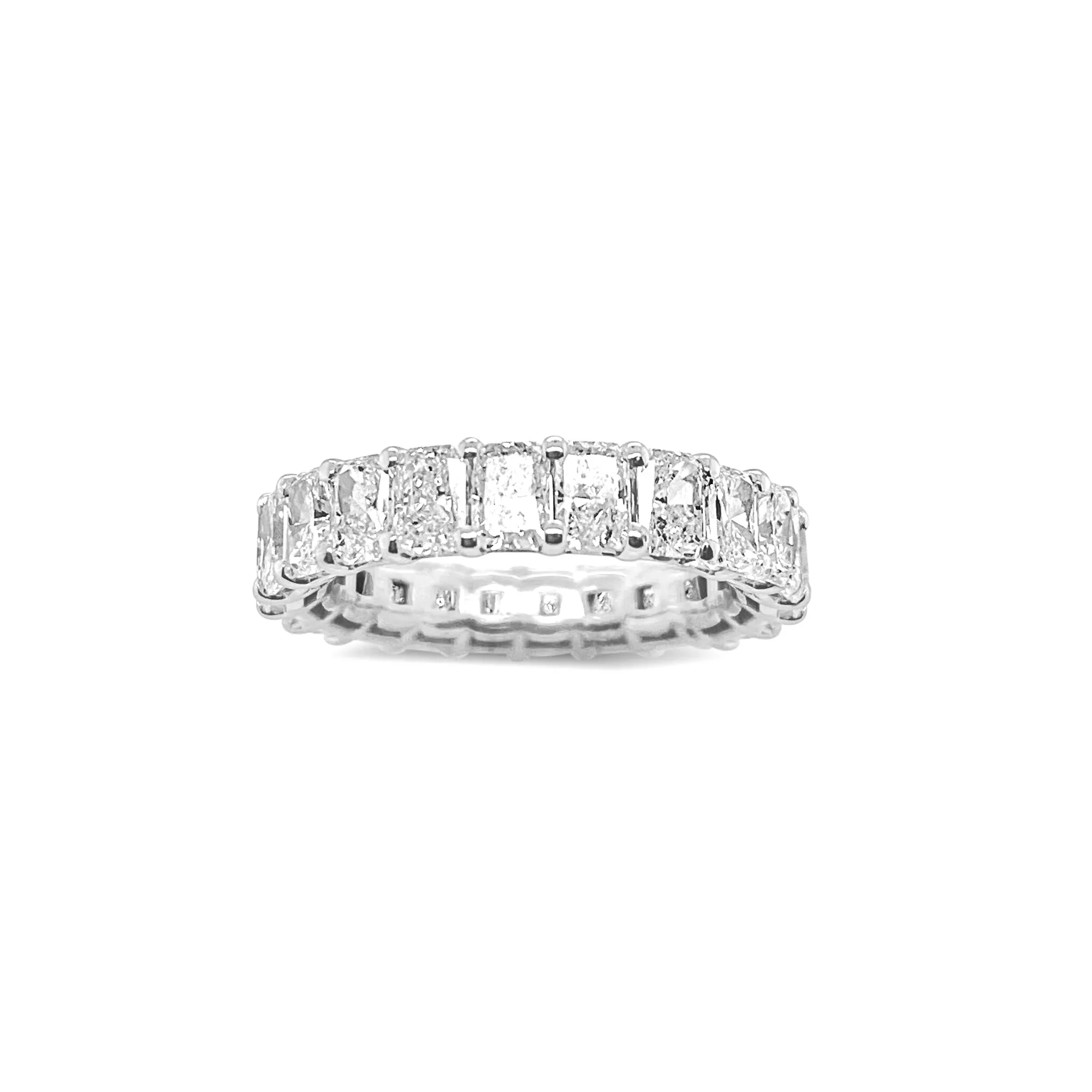 4 Carat LAB Grown Emerald Cut Eternity Band Ring sold by Meira T