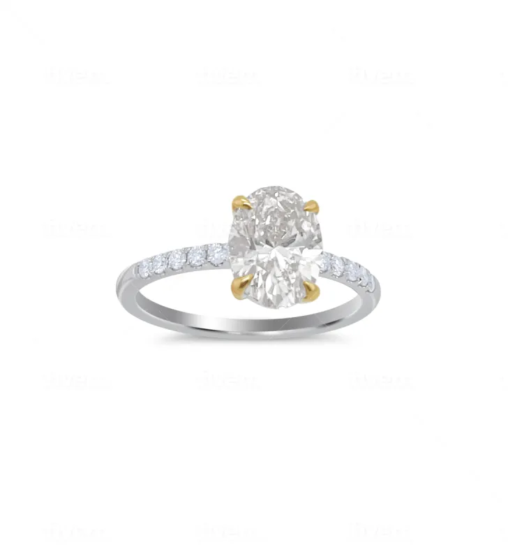 White And Yellow Gold Champagne Diamond Ring sold by Meira T