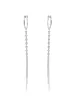 White Gold Hanging Diamond Earrings sold by Meira T