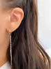 White Gold Hanging Diamond Earrings sold by Meira T