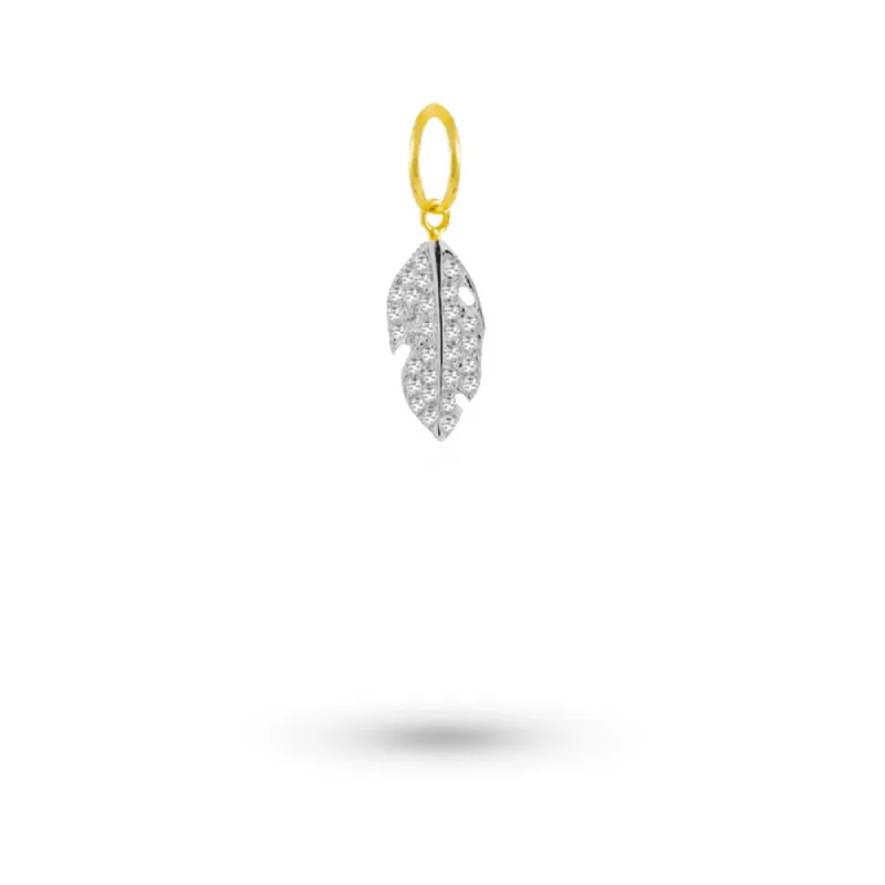 Diamond Feather Charm sold by Meira T