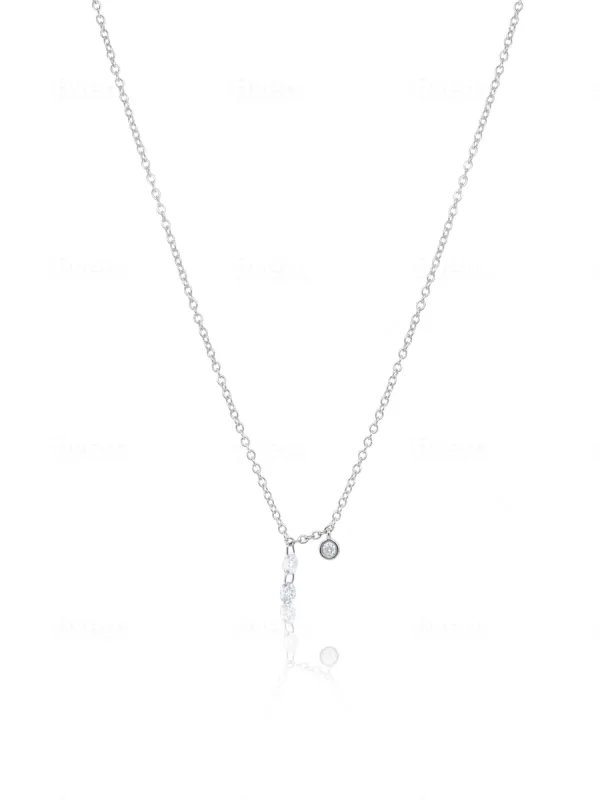 Dainty Drilled Diamonds Necklace sold by Meira T