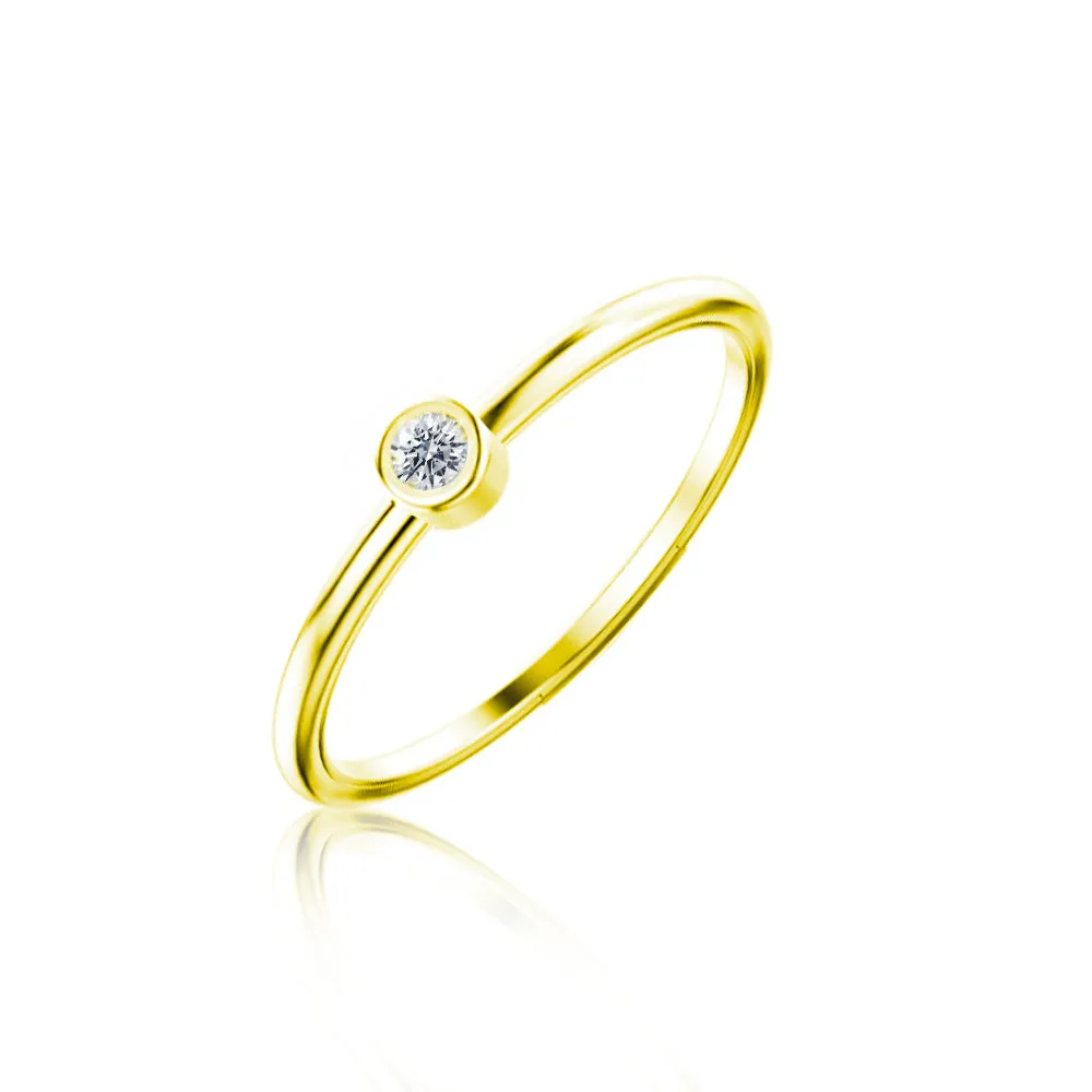 Bezel Set Diamond Ring sold by Meira T