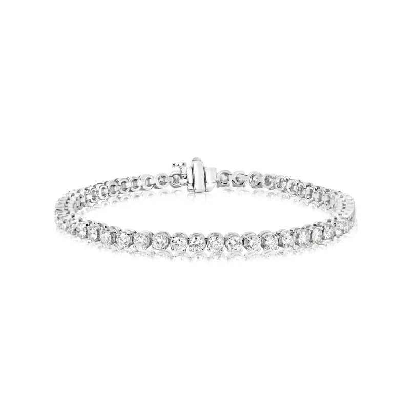 Classic Diamond Tennis Bracelet 4 cts GH SI1 sold by Meira T