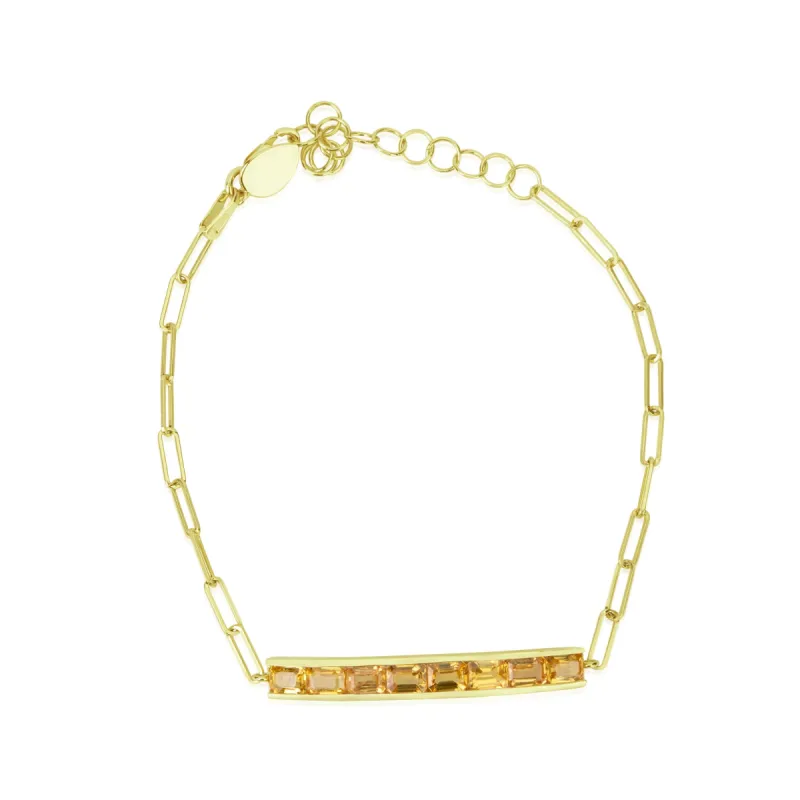 Yellow Gold Yellow Sapphire Bracelet sold by Meira T